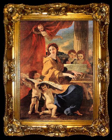 framed  POUSSIN, Nicolas St Cecilia af, ta009-2